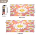thumbnail image 4 of Quick-Dry Beach Towel 30x60in with Storage Bag, Sand Free Microfiber Towel for Travel, Swimming, Camping Smiley Face on Orange Background, 4 of 9