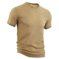 thumbnail image 4 of Mens T-Shirts Qiggri Men Fashion Leisure Motion Breathable Seersucker Short Sleeve Round-Neck Blouses Mens Shirts Casual, 4 of 8