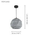 thumbnail image 2 of Xtricity - Pendant Light, 7.87 '' Width, From The Portland Collection, Grey, 2 of 3