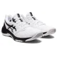 thumbnail image 1 of ASICS Men's Netburner Ballistic FlyteFoam 3 Volleyball Shoes, 13 US, White/Black, 1 of 6