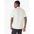 thumbnail image 4 of Free Assembly Men's Taped Oxford Pique Polo Shirt with Short Sleeves, Sizes XS-3XL, 4 of 8