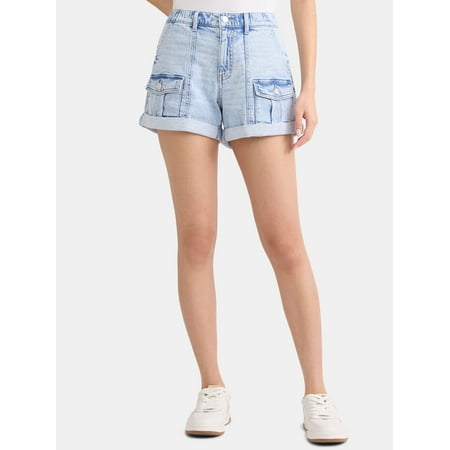 Time and Tru Women's Utility Short, 4" Inseam, Size Range 2-20