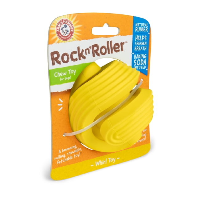 Arm & Hammer Juguete para Perro Rock N Roller, Limpia Dientes y Reduce Sarro, Ultra resistente, 1pz Arm & Hammer FFP16319