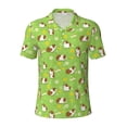 thumbnail image 2 of Daiia Guinea Pigs Pattern Men’s Polo Shirts,Solid Deck Shirt,Classic Fit, Breathable Cotton Polo for Casual and Sport Wear-Medium, 2 of 9