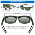thumbnail image 5 of TINHAO Fit Over Glasses Sunglasses for Men with Hard Case, Polarized UV400 Wrap Around Prescription Glasses for Driving Fishing Hiking Golf Cycling Outdoor, 5 of 7