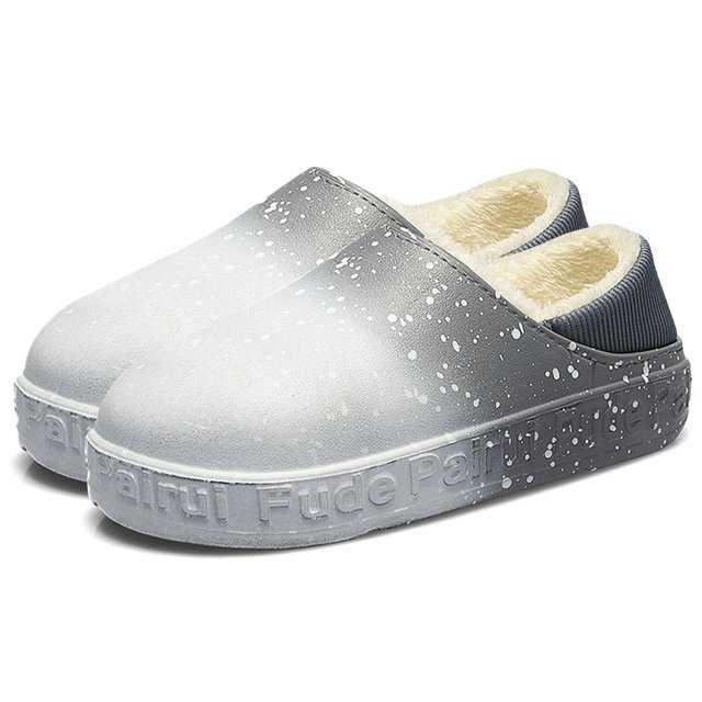 Pantufla Pantuflas cálidas para hombre, pantuflas antideslizantes de felpa con punta cerrada para invierno (gris 39-40) Ndcxsfigh Tenis De Mujer Tenis De Hombre