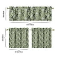 thumbnail image 6 of Kitchen Curtains 24 Inch Short - 3 Panel Set, Rod Pocket Window Curtain, 100% Polyester for Farmhouse, Cafe, Kitchen, Living Room, Bedroom, Sports-Themed Design, Easy Wash, 6 of 6