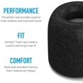 thumbnail image 2 of Comply Premium Replacement Foam Earphone Earbud Tips - Isolation T-500 (Black, 3 Pairs, Medium), 2 of 5