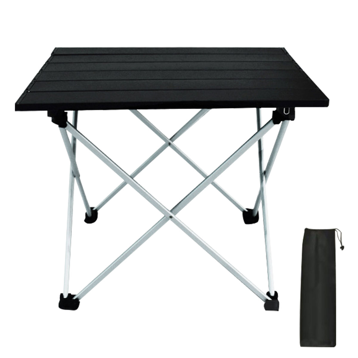 Isyunen Portable Camping Table Ultralight Aluminum Folding Beach Table