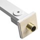 thumbnail image 5 of KDJ Stainless Steel Wall Mounted Bathtub Faucet with Foldable Nozzle, 180 Degree Rotation Swivel Bath Spout, Concealed Shower Design for Modern Bathroom, White, 5 of 10