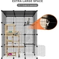 thumbnail image 6 of Cat Large Enclosure - DIY Catio Ideal for 1-3 Cats, Indoor & Outdoor, Detachable Metal Wire Kennel, 2x3x4 Exercise Place, 6 of 7