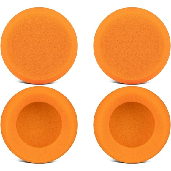 SOULWIT 4Pcs Replacement Earpads for JLab Rewind/Rewind 2 Wireless Retro Headphones, Soft and Durable Sponge Ear Pads Cushions with High-Density Foam - Orange
