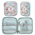 thumbnail image 5 of Empty Crochet Hook Case Portable Travel Crochet Storage Bag Organizers Zipper Bag with Web Pocket & Crochet Holder Slots, 5 of 5
