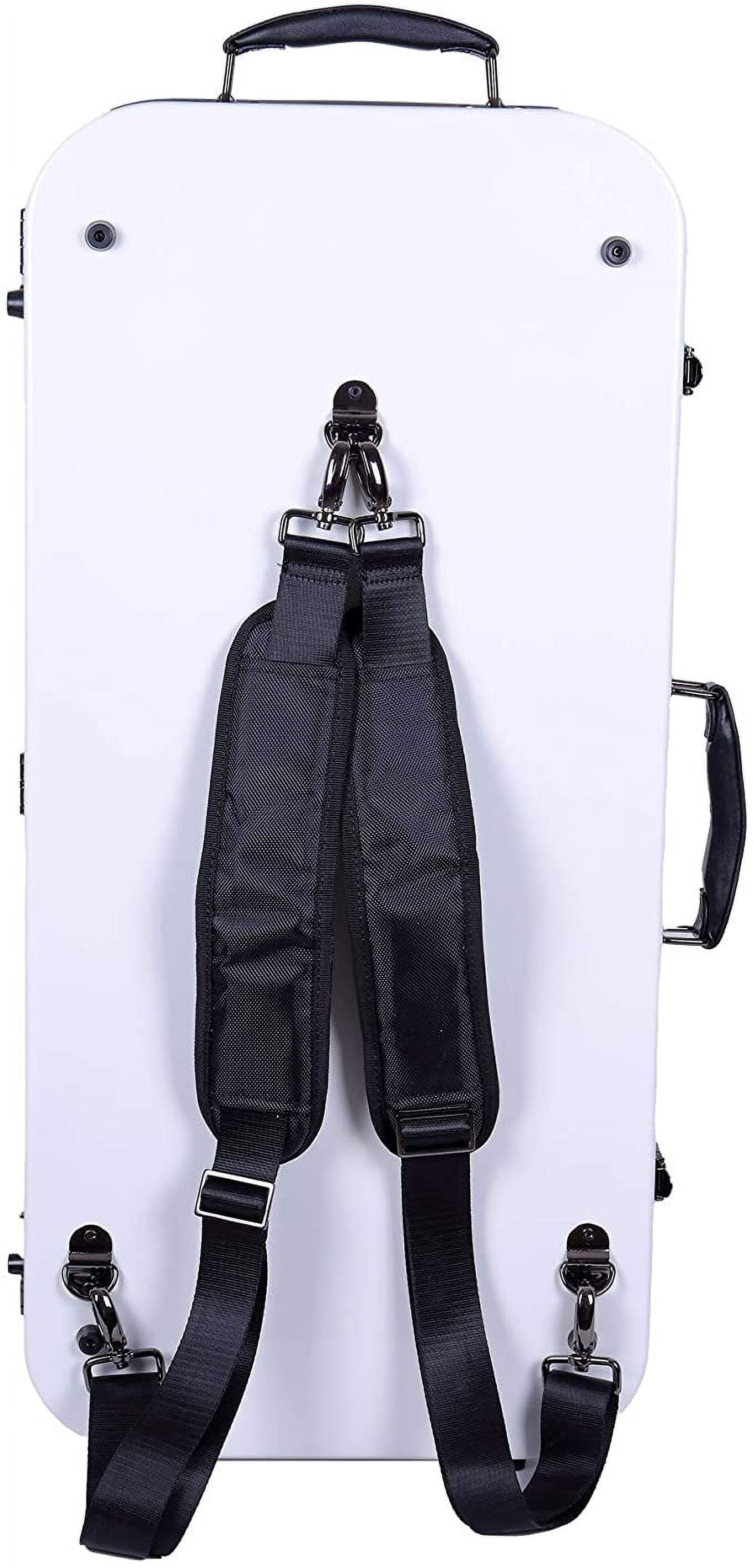 Crossrock Double Fiberglass Hard Case fits 15-16.5 in. Viola & 4/4 Violin