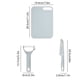 thumbnail image 3 of Chopping Board Knife Set Stainless Steel | Fruit Knife Paring Knife Vegetable Knife Scissors | Pink Blue | With Hanging Hook | Easy Clean | Portable Case | 1 Piece | 28.5×19.4cm, 3 of 6