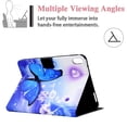 thumbnail image 2 of Allytech Wallet Case for iPad Mini 6th Gen 2021(8.3 inch), Drop Proof PU Leather TPU Back Smart Auto Sleep Wake Flip Stand Wallet Case with Card Slots for A2567/ A2568/ A2569, Blue Butterfly, 2 of 6