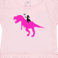 thumbnail image 3 of Inktastic Princess Riding Her T-Rex Girls Toddler Dress, 3 of 4