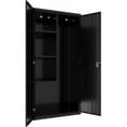 thumbnail image 5 of Lorell 4-shelf Steel Janitorial Cabinet 36" x 18" x 72" - 4 x Shelf(ves) - Hinged Door(s) - Locking System, Welded, Sturdy, Recessed Locking Handle, Durable, Removable Lock, Storage Space, Adjustable, 5 of 5