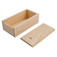 thumbnail image 4 of 1pcs Pine Pull Out Box Sliding Covers Wooden Boxes Log Drawer Home Miscellaneous Storage Jewelry Organizer Case, 4 of 10