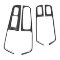 thumbnail image 2 of Car Interior Decoration,4pcs Carbon Fiber Window Window Switch Panel Trim Door Armrest Panel Frame Top-Notch Performance, 2 of 8