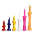 thumbnail image 4 of Professional Golf Tees - 6 Colors, Adjustable Height, Eco-Friendly Plastic, 20PCS, 4 of 8