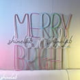 thumbnail image 4 of Shinelab Merry and Bright LED Neon Sign, Christmas Decor, Christmas Neon Sign, 4 of 4