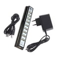 thumbnail image 2 of Teclado U-disk Mouse 10 puertos USB 2.0 Plástico Splitter Hub Cable de carga para teléfono móvil Adaptador Cargador Jumpingount  PJ6913-01, 2 of 2