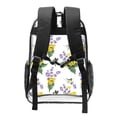 thumbnail image 2 of Kdxio Lavender Flowers Clear Backpack, Transparent Bookbag for School for Women Men, Capacity Clear Bag for College, Travel, 2 of 7