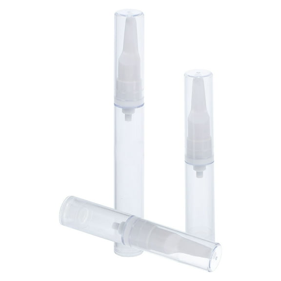 6 pcs Empty Refillable Airless Pump Bottles Travel Lotion Bottles Airless Plastic Pump Bottles