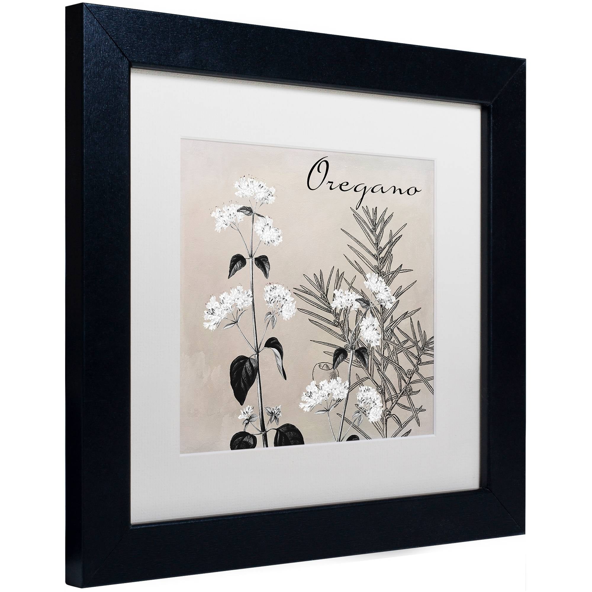 Trademark Fine Art "Flowering Herbs II" Canvas Art by Color Bakery White Matte, Black Frame