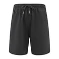 thumbnail image 5 of Avtoify Men's Solid Color Sports Fitness Leisure Drawstring Pant for Men 5 Quarter Shorts, 5 of 6