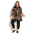 thumbnail image 2 of Avenue Women's Plus Size Lani Necklace Print Tunic Top, 2 of 5
