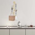 thumbnail image 3 of Peakora 6 Hooks Wall-Mounted Coat Rack Brass Material Rotatable Height Adjustable Coat Hook Rail for Hallways Bedrooms Living Rooms, 3 of 15