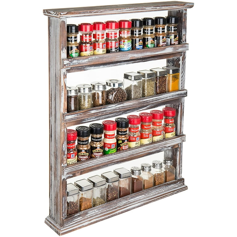 Handmade Rustic Wooden Spice Rack Kitchen Storage (Wall Mountable On  Request)