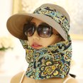 thumbnail image 1 of Hat Women's Summer Foldable Summer Sun Hat Outdoor Riding Big Riding Face-Covering Sun Hat., 1 of 6