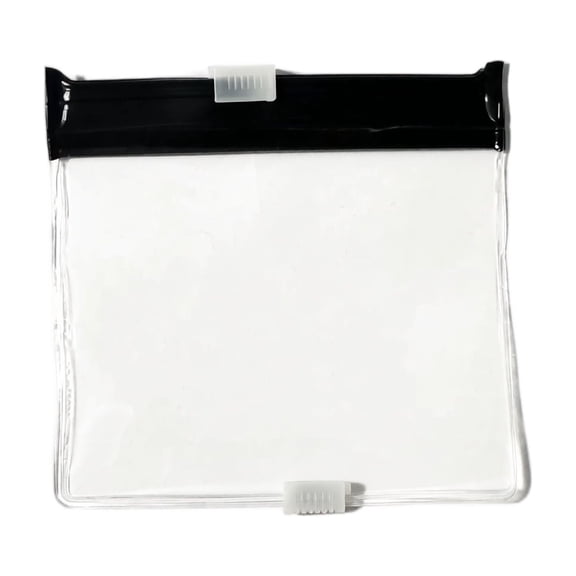 2Pcs Portable Clear Pill Storage Bags with Slide Zipper, Waterproof Transparent Medicine Organizer Pouches for Travel Daily Medication