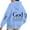 Light Blue, variant on God Is Still Writing Your Story Hoodies for Women Long Sleeve Christian Hooded Sweatshirt with Pockets Pullover Tops
