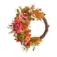 thumbnail image 1 of Guirnalda de flores artificiales para el Día de Acción de Gracias, corona de otoño para la puerta principal, cosecha de otoño Flor naranja, 1 of 9