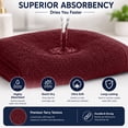 thumbnail image 3 of Dan River Washcloth for Face 12 pack Soft Absorbent and Quick Drying Durable Cotton Face Towel - Burgundy, 3 of 7