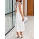 thumbnail image 4 of Vestido largo sin mangas con cuello en V floral de verano para mujer, 4 of 6