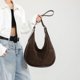 thumbnail image 4 of Bolso Messenger Bandolera Mujer Gamuza Con Hobo Multibolsillos, 4 of 9