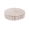 thumbnail image 2 of Homekingdee Round Lace Tablecloth - 72.83 Inch Embroidered Sheer Table Cover with Non-Slip Device for Home, Restaurant and Cafe Use, 2 of 6
