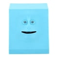 thumbnail image 1 of Caja de dinero con forma de cara bonita, moneda de banco, olla para ahorrar dinero (azul), 1 of 12