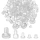 thumbnail image 1 of 100 almohadillas transparentes para patas de muebles, amortiguadores para puertas de armarios, almohadillas anticolisión silenciosas para uso doméstico., 1 of 5