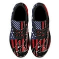 thumbnail image 2 of Fisherman Fishing American flag Shoes Sneakers Black Size 10.5, 2 of 7
