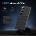 thumbnail image 2 of Funda de fibra de aramida auténtica para Samsung Galaxy Z Fold 6, 2 of 7