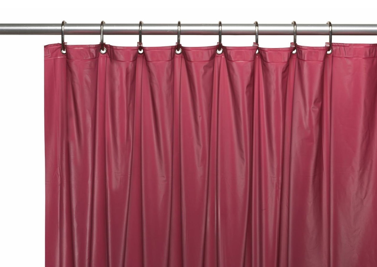 Venice Elegant Home Heavy Duty Vinyl Shower Curtain Liner With 12 Metal Grommets 2 Pack Burgundy
