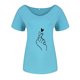 thumbnail image 2 of Gibobby Camiseta de Manga Corta con Cuello en V Camiseta suelta informal con cuello en V para mujer, blusa manga corta con estampado(Azul,M), 2 of 4