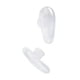 thumbnail image 2 of Soft elliptical silicon nose pad for glasses (transparent, 5 pairs), 2 of 5