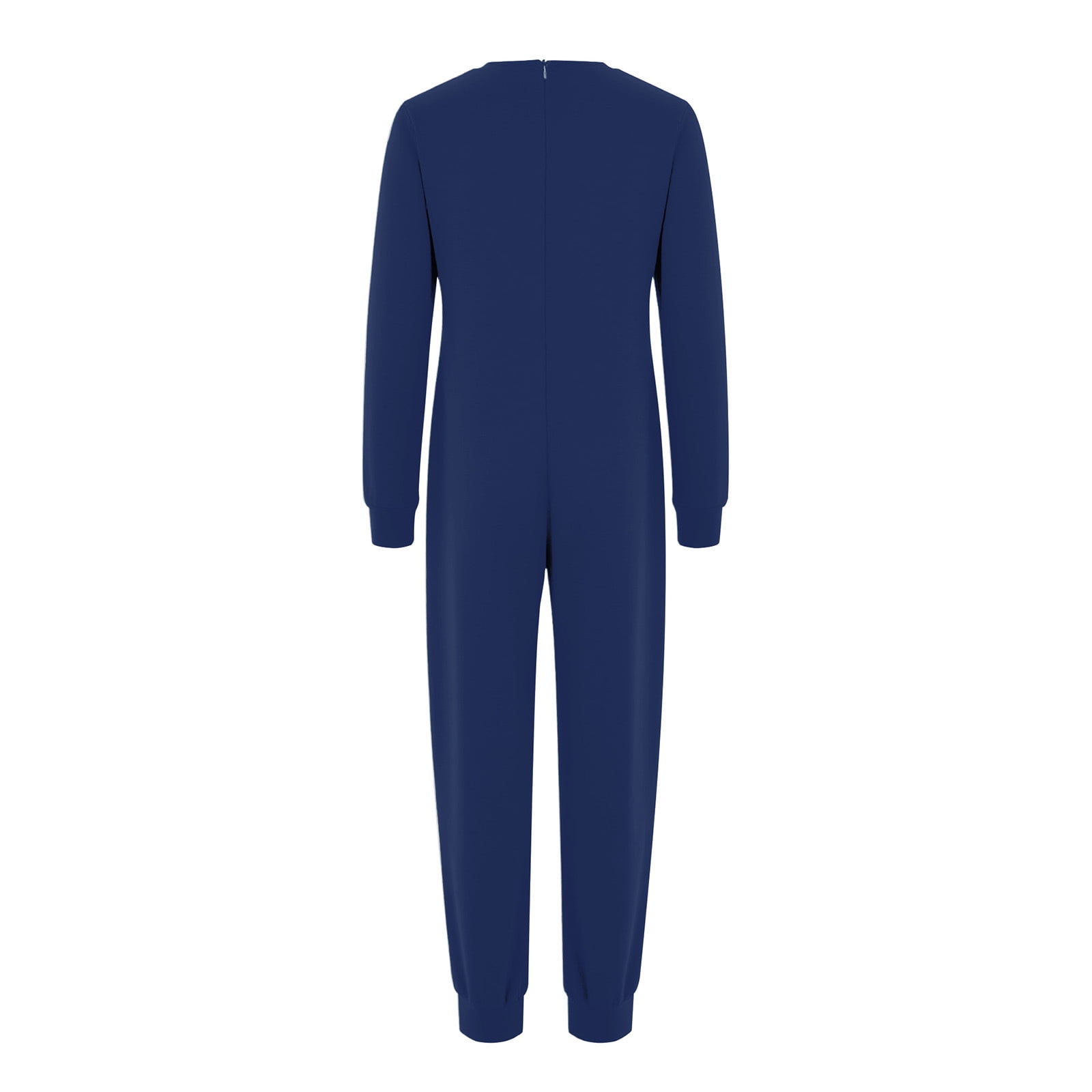 inlzdz Special Needs Adaptive Clothing for Children Cotton Long Sleeve Anti-strip Jumpsuit Onesie Dark Blue 10